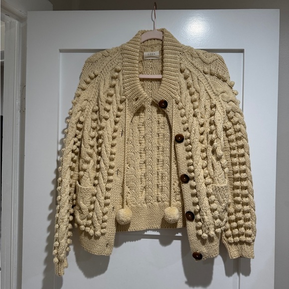 Doen Cream Pomme Cardigan Sweater - Picture 4 of 7
